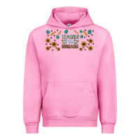Fuchsia Pink teacher of tiny humans libbey glass Urban Hoodie - BundleAndBundleShop