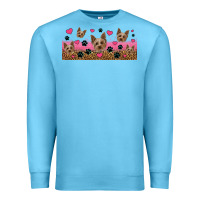 Ocean Blue yorkie dogs Premium Sweatshirt - Jasminsmagicworld