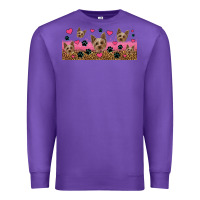 Purple yorkie dogs Premium Sweatshirt - Jasminsmagicworld