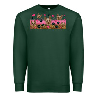 Sports Green yorkie dogs Premium Sweatshirt - Jasminsmagicworld