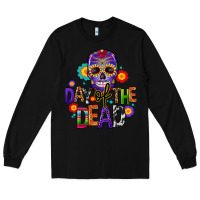 Black day of the dead mexico Long Sleeve Tee - CTS Tumbler Store
