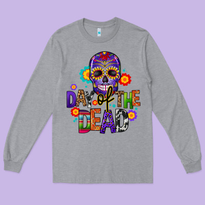 Day Of The Dead Mexico Long Sleeve Tee Designed By Cts Tumbler Store