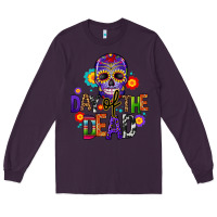 Plum day of the dead mexico Long Sleeve Tee - CTS Tumbler Store