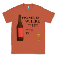 Copper HOME IS WHERE THE WINE IS Classic Tee - Bettercallsaul