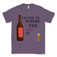 Lavender HOME IS WHERE THE WINE IS Classic Tee - Bettercallsaul
