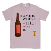 Lilac HOME IS WHERE THE WINE IS Classic Tee - Bettercallsaul