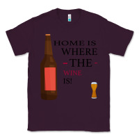 Plum HOME IS WHERE THE WINE IS Classic Tee - Bettercallsaul