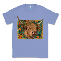 Colony Blue highland cow fall Classic Tee - RanaPortraitStore