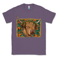 Lavender highland cow fall Classic Tee - RanaPortraitStore