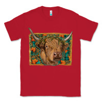 Red highland cow fall Classic Tee - RanaPortraitStore