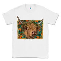 White highland cow fall Classic Tee - RanaPortraitStore