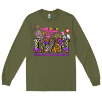 Army Green mardi gras  lvn licensed vocational nurse Long Sleeve Tee - AdoDesignShop