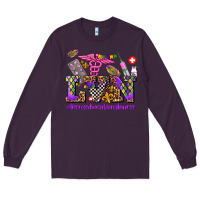 Plum mardi gras  lvn licensed vocational nurse Long Sleeve Tee - AdoDesignShop