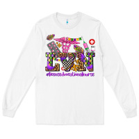White mardi gras  lvn licensed vocational nurse Long Sleeve Tee - AdoDesignShop