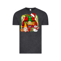 Vintage Black christmas gnome truck Vintage Tee - Zillion Design Studio