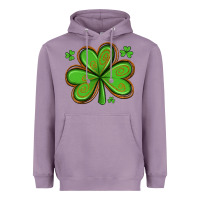 Lavender st patricks day shamrock with glitter Heavyweight Hoodie - Artiststas