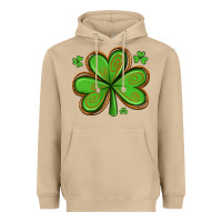 Mushroom st patricks day shamrock with glitter Heavyweight Hoodie - Artiststas