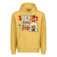 Antique Gold te amo te quila Premium Hoodie - NancyCooperArtShop