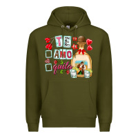 Army Green te amo te quila Premium Hoodie - NancyCooperArtShop