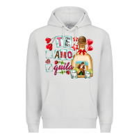 Dove Grey te amo te quila Premium Hoodie - NancyCooperArtShop