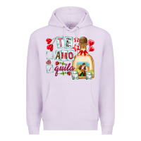 Lilac te amo te quila Premium Hoodie - NancyCooperArtShop