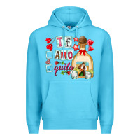 Ocean Blue te amo te quila Premium Hoodie - NancyCooperArtShop