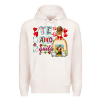 Pale Pink te amo te quila Premium Hoodie - NancyCooperArtShop