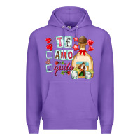Purple te amo te quila Premium Hoodie - NancyCooperArtShop