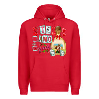 Red te amo te quila Premium Hoodie - NancyCooperArtShop