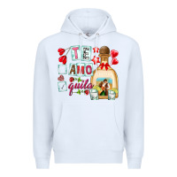 White te amo te quila Premium Hoodie - NancyCooperArtShop