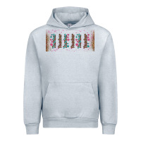 Heather Grey teacher gemstone and pink flower libbey glass Urban Hoodie - BundleAndBundleShop