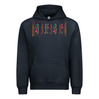 Navy teacher gemstone and pink flower libbey glass Urban Hoodie - BundleAndBundleShop