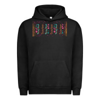 Pigment Black teacher gemstone and pink flower libbey glass Urban Hoodie - BundleAndBundleShop