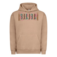 Pigment Burro teacher gemstone and pink flower libbey glass Urban Hoodie - BundleAndBundleShop