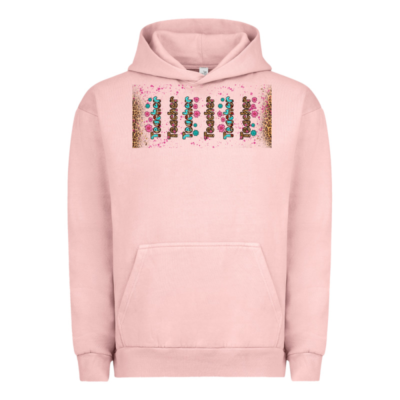 Teacher Gemstone And Pink Flower Libbey Glass Urban Hoodie by BundleAndBundleShop | Teevron