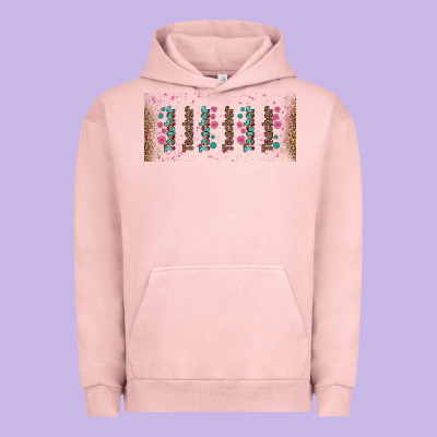 Teacher Gemstone And Pink Flower Libbey Glass Urban Hoodie Designed By Bundleandbundleshop