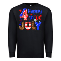 Black happy 4th of july Premium Sweatshirt - NancyCooperArtShop