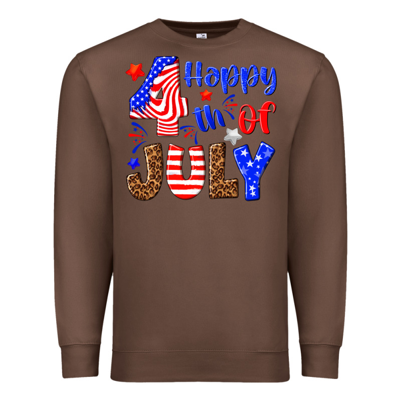 Happy 4th Of July Premium Sweatshirt by NancyCooperArtShop | Teevron