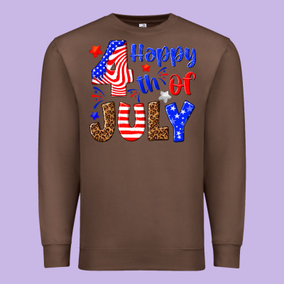 Happy 4th Of July Premium Sweatshirt Designed By Nancycooperartshop