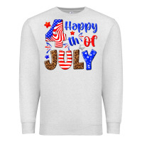Oatmeal Heather happy 4th of july Premium Sweatshirt - NancyCooperArtShop