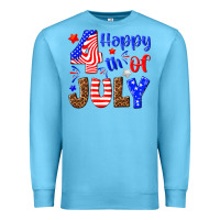 Ocean Blue happy 4th of july Premium Sweatshirt - NancyCooperArtShop