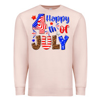 Pale Pink happy 4th of july Premium Sweatshirt - NancyCooperArtShop