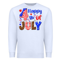 White happy 4th of july Premium Sweatshirt - NancyCooperArtShop