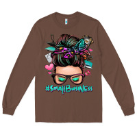 Chestnut small business messy bun Long Sleeve Tee - Zillion Design Studio