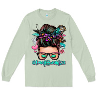 Matcha small business messy bun Long Sleeve Tee - Zillion Design Studio