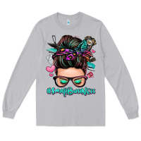 Moon Dust small business messy bun Long Sleeve Tee - Zillion Design Studio