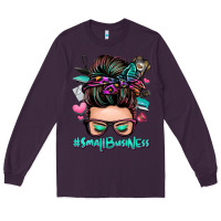 Plum small business messy bun Long Sleeve Tee - Zillion Design Studio