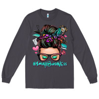 Smoke small business messy bun Long Sleeve Tee - Zillion Design Studio