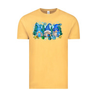 Vintage Mustard snowman gnome Vintage Tee - Zillion Design Studio