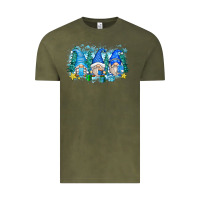 Vintage Olive snowman gnome Vintage Tee - Zillion Design Studio